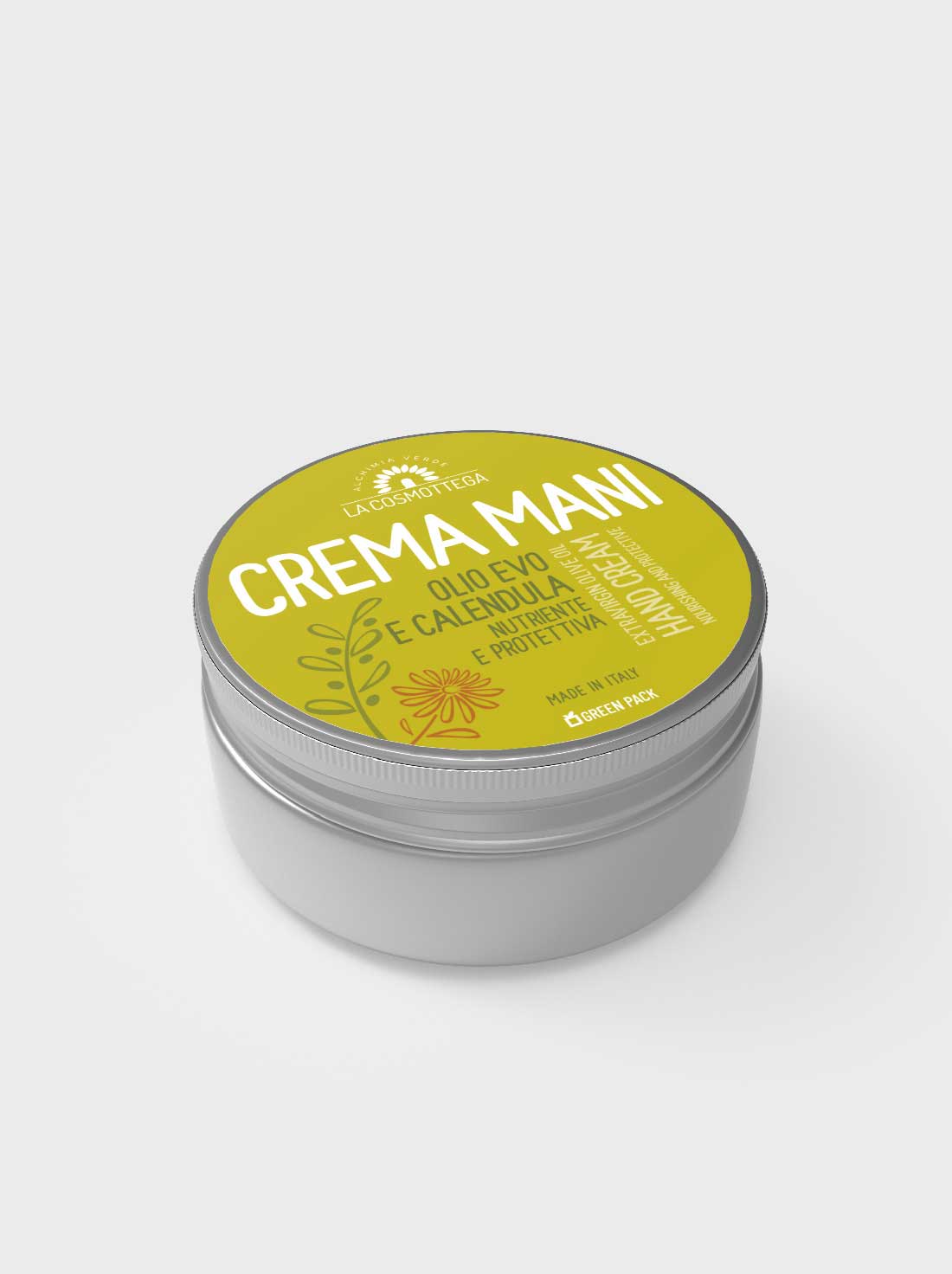 La-Cosmottega_Crema-mani-olio-evo-e-calendula. La Crema Mani Olio Extravergine d’Oliva de La Cosmottega è specifica per combattere le screpolature, supporta la pelle secca e sensibile, mentre svolge una protettiva azione cicatrizzante.