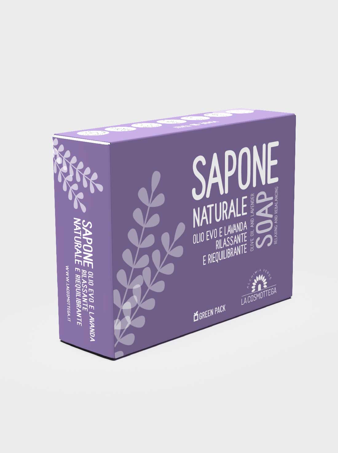 La-Cosmottega_Sapone-naturale-Olio-evo-e-Lavanda. Il sapone solido all’olio EVO e Lavanda fa parte della collezione dei saponi naturali de La Cosmottega, specifico per il viso e adatto anche per il corpo. La lavanda, in combinazione con l’olio EVO moltiplica le sue proprietà decongestionanti e purificanti, intervenendo su sebo e impurità, il meglio dei saponi solidi La Cosmottega, contro l’acne.