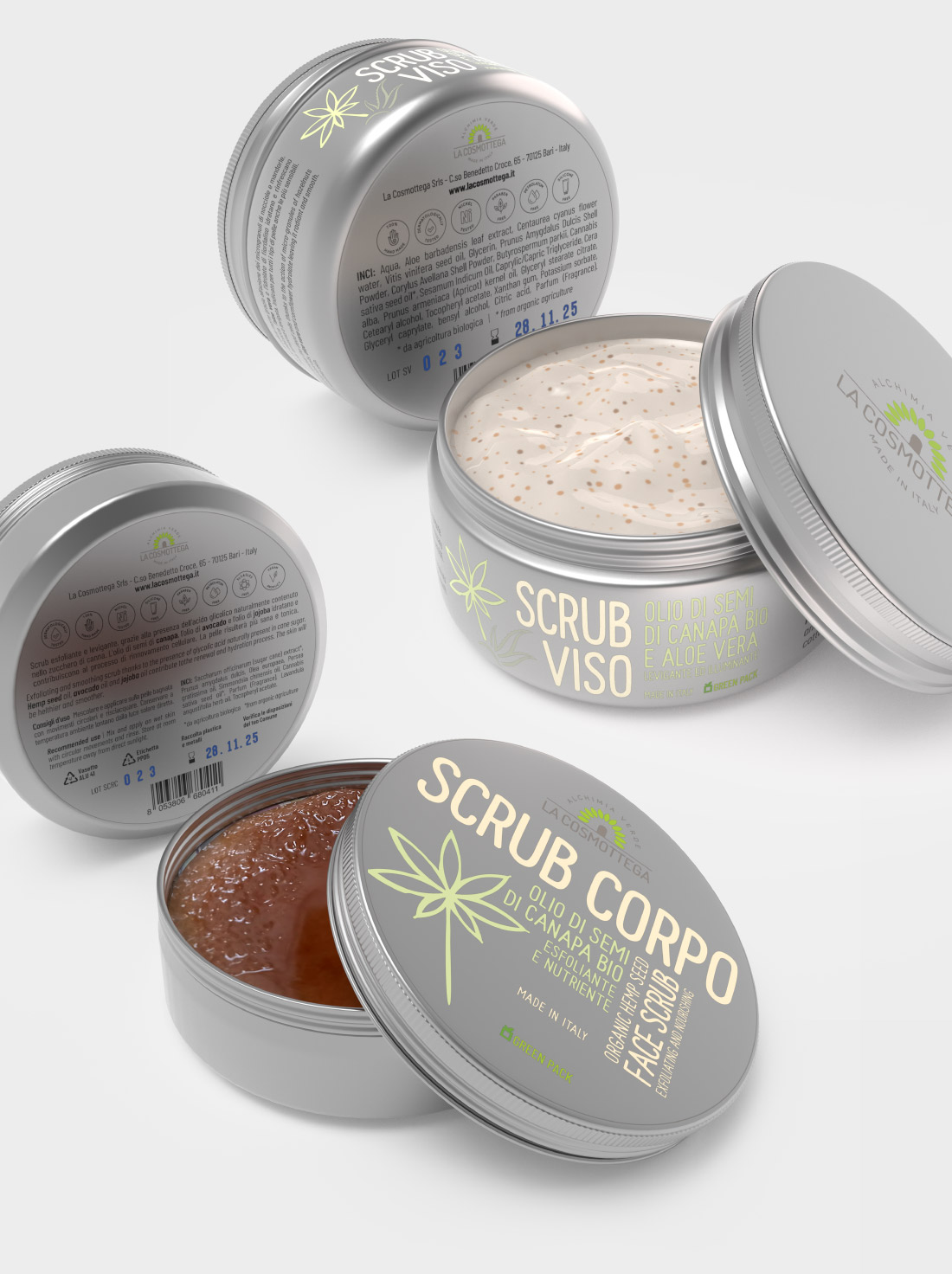 La-Cosmottega-promo-6-Scrub-corpo-Scrub-viso-canapa-bio-e-aloe-vera